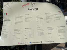 Moderat Good Living menu