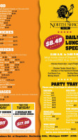 North Shack menu