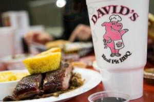 David's Real Pit Bbq food