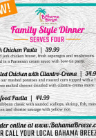 Bahama Breeze Oakland Park menu