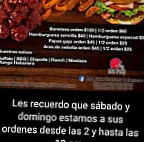 Red Zone Boneless Burgers menu