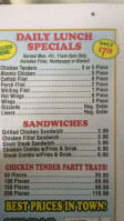 Zeb's Seafood And Chicken menu