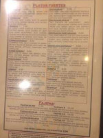 Casa Maria menu