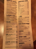 La Taqueria menu