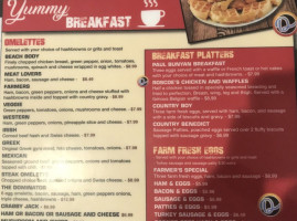 Dom’s Diner menu