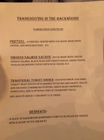 Backwoods Brewing Company menu