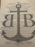 Bath Brewing Company menu