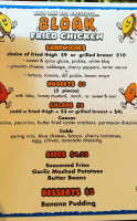 Blue Oak Bbq menu