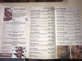 G And R Deli menu