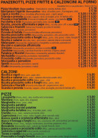 Sfizzi Fritti menu