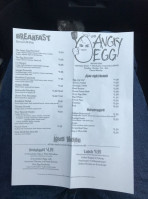 The Angry Egg menu