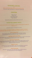 Forty Carrots menu