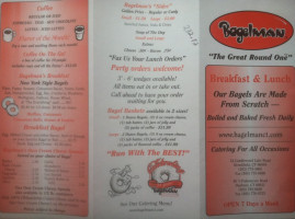 Bagelman menu