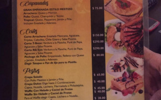 Mestizo menu