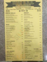 Khan Barbeque Restaurant menu