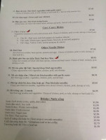 A Chau menu