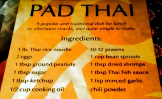 Thai Paradise menu