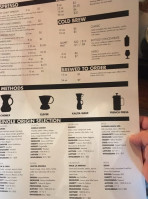 Panther Coffee menu