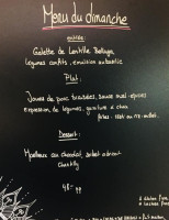 Terre Ò Fées menu