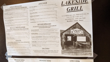 Lakeside Grill menu