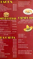 La Fogata menu