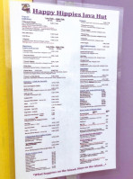 Happy Hippies Java Hut menu