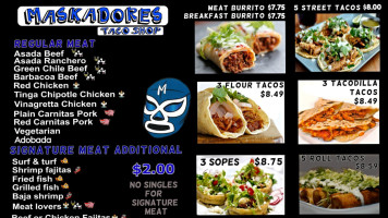 Maskadores Taco Shop food