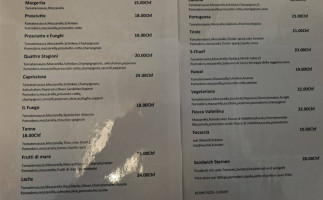 Sternen Ustaria La Staila menu