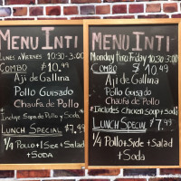 Pollos Inti menu