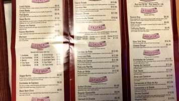 El Tapatio Mexican Grill menu