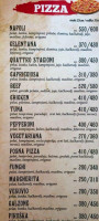 Pizzeria Napoli menu