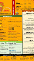 Santiago's Tex-mex And Cantina menu