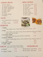 Taqueria Carniceria La Reina menu