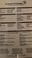 Cantina 76 menu