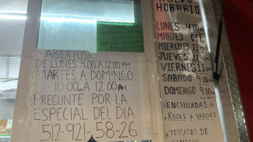 Taqueria Brianas's menu