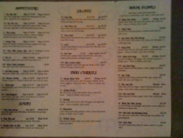 Thai Orchid menu