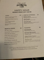 Jason James Pizza Bistro menu