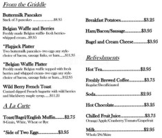 Northwest Landing menu