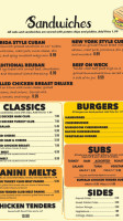 Eatery menu