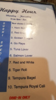 Nam Sushi 54 menu