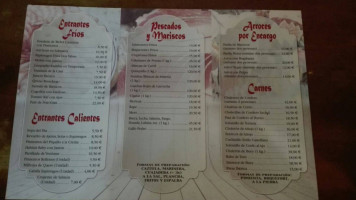 Bodega Claudio menu