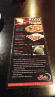 Koto Japanese Steakhouse menu