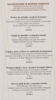 Gostišče Marjan Bohorč S.p. menu