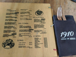 1910 Cocina De México menu