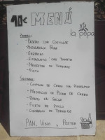 La Pepa menu