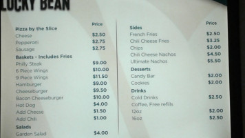 Waterview Casino menu