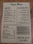 The Flip Side Crepes menu