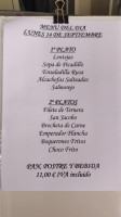 Casa Garrido menu