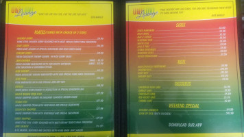 One Love Lounge menu