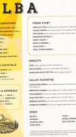 Alba menu